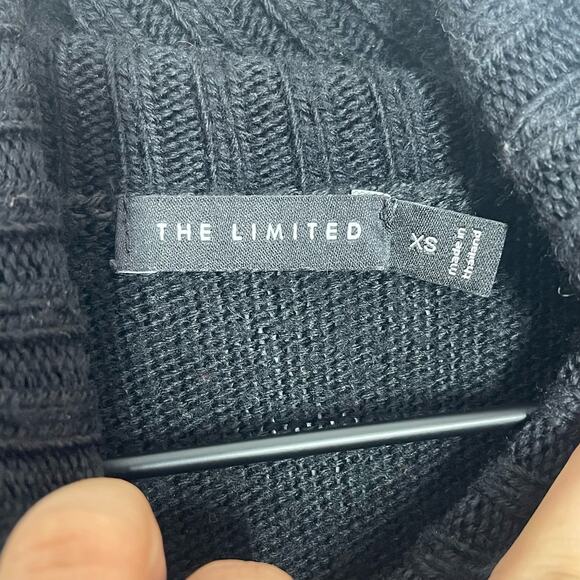 The Limited Turtleneck Sweater Women's Size XS Black Knit Wool Blend Pullover - Picture 5 of 6
